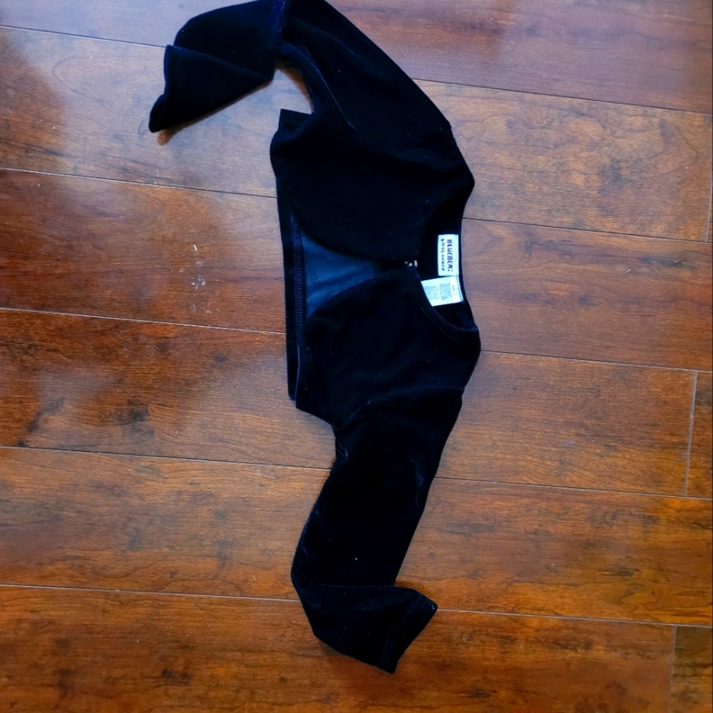 Velvet Black bolero for toddler